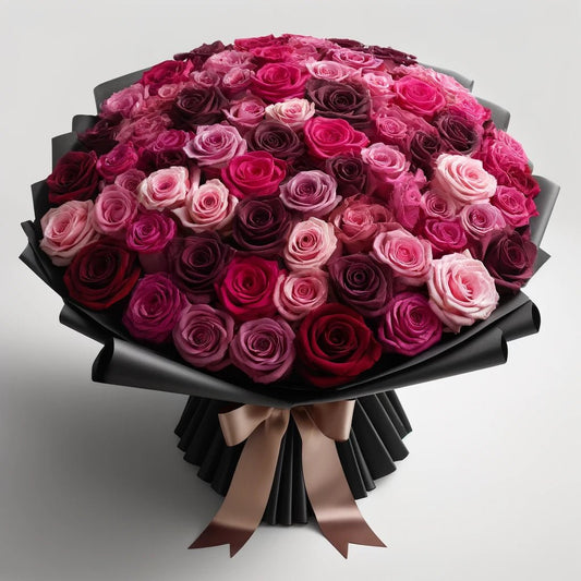 Blushing Majesty Rose Bouquet - Imaginary Worlds