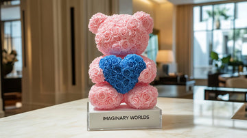 The Allure of the Pink Rose Bear: A Unique Gift and Home Decor Treasure - Imaginary Worlds