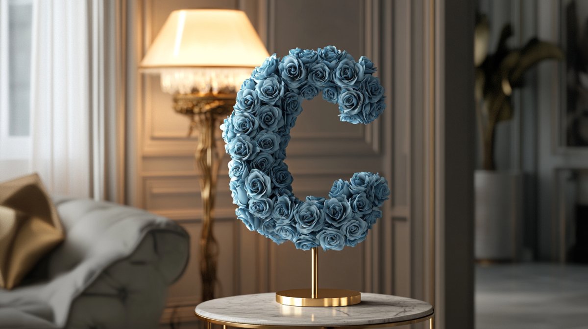 Letter C Rose Lamp Collection - Imaginary Worlds