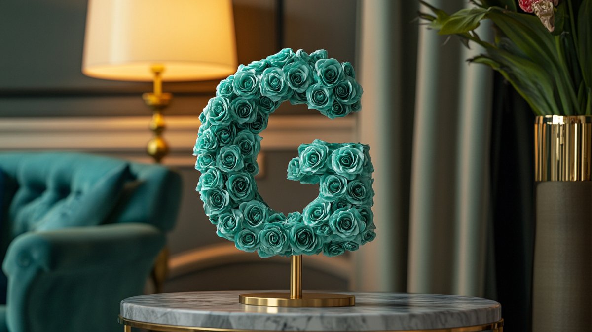 Letter G Rose Lamp Collection - Imaginary Worlds