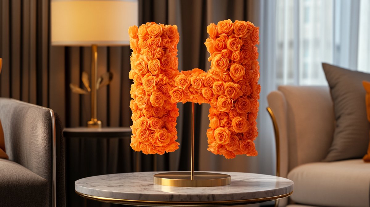 Letter H Rose Lamp Collection - Imaginary Worlds