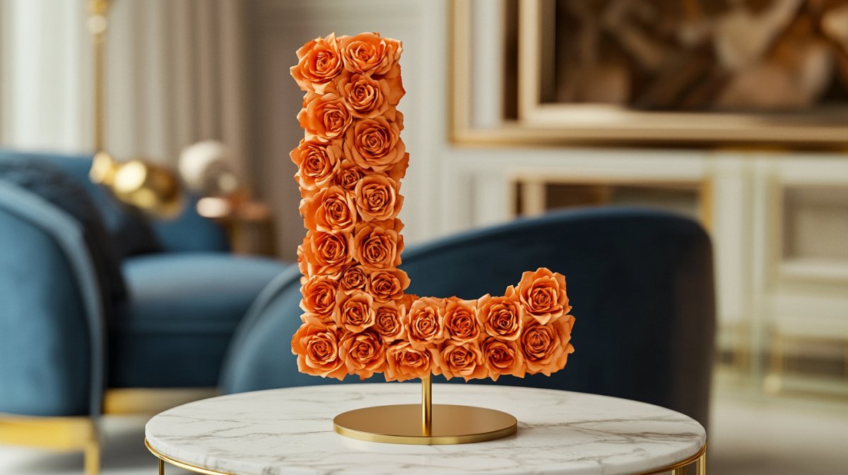 Letter L Rose Lamp Collection