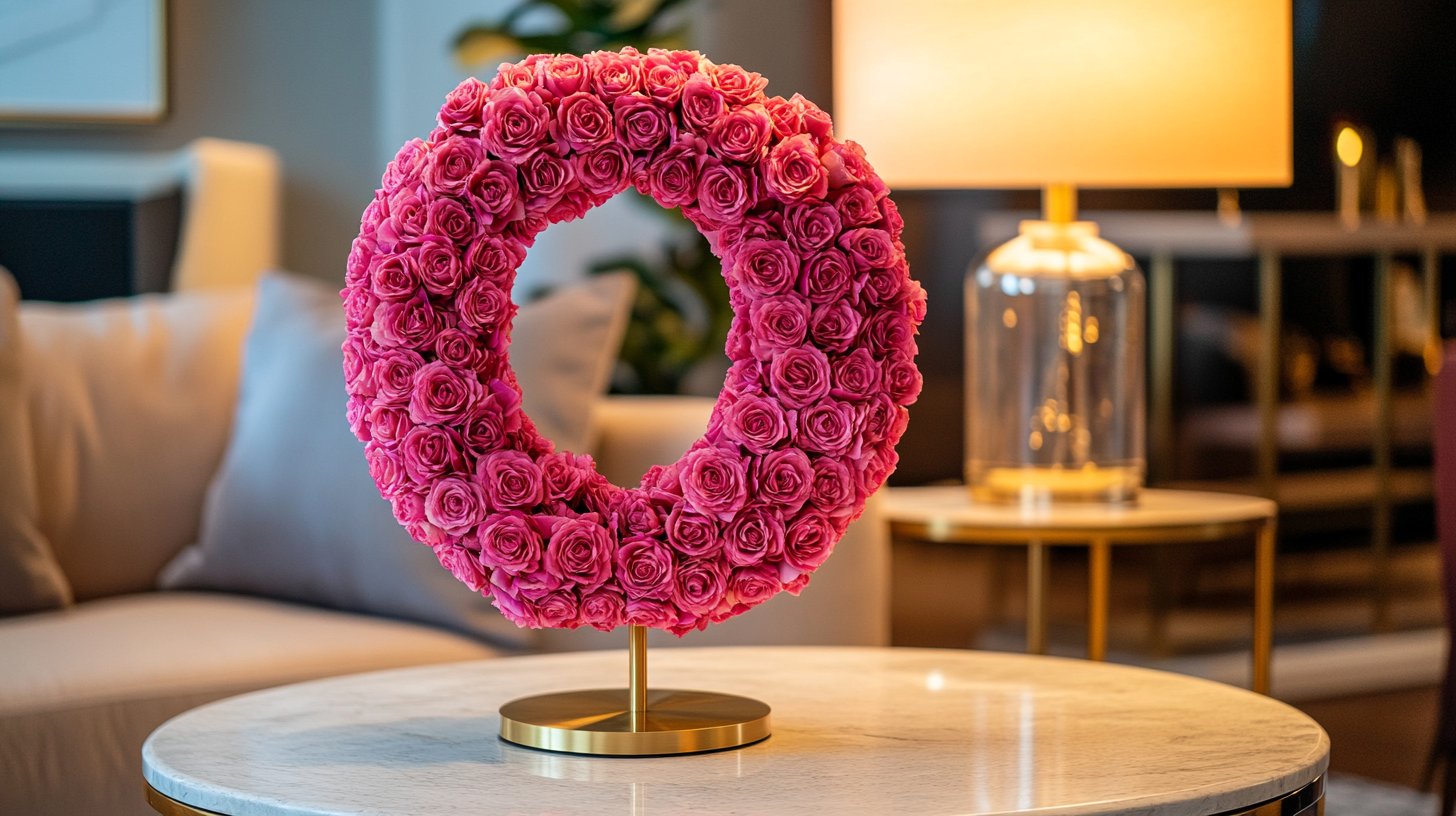 Letter O Rose Lamp Collection