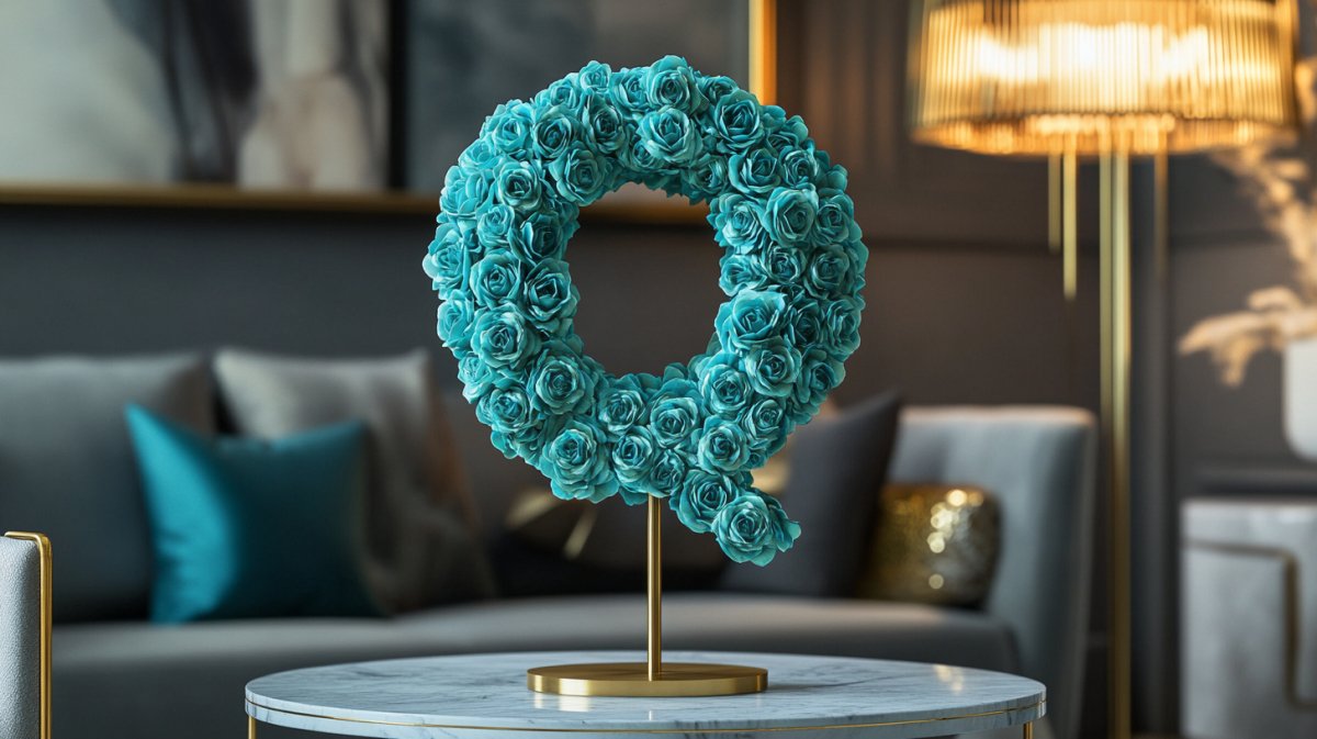 Letter Q Rose Lamp Collection