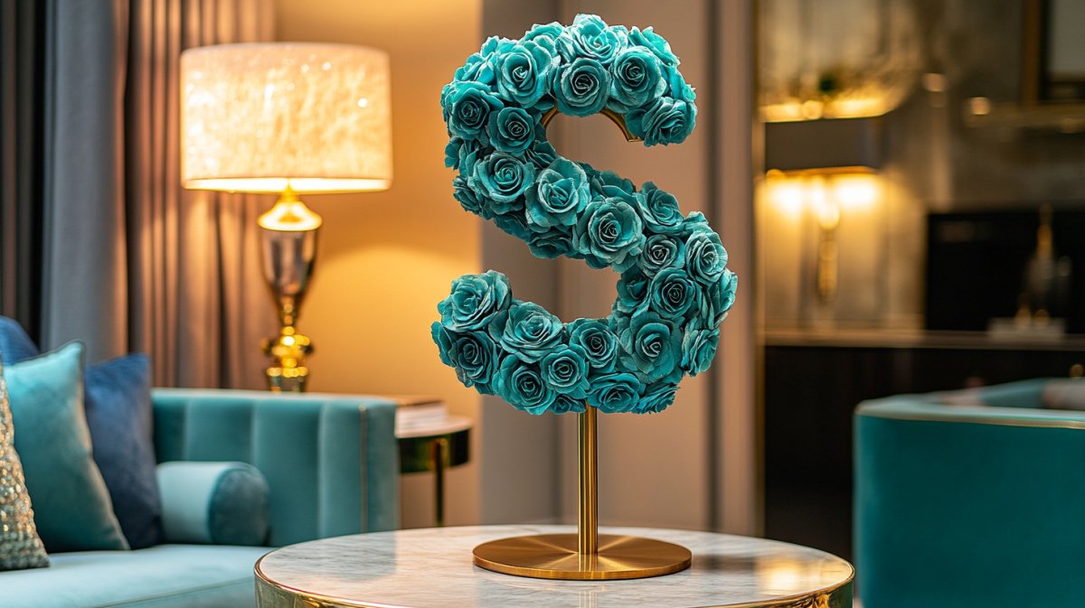 Letter S Rose Lamp Collection