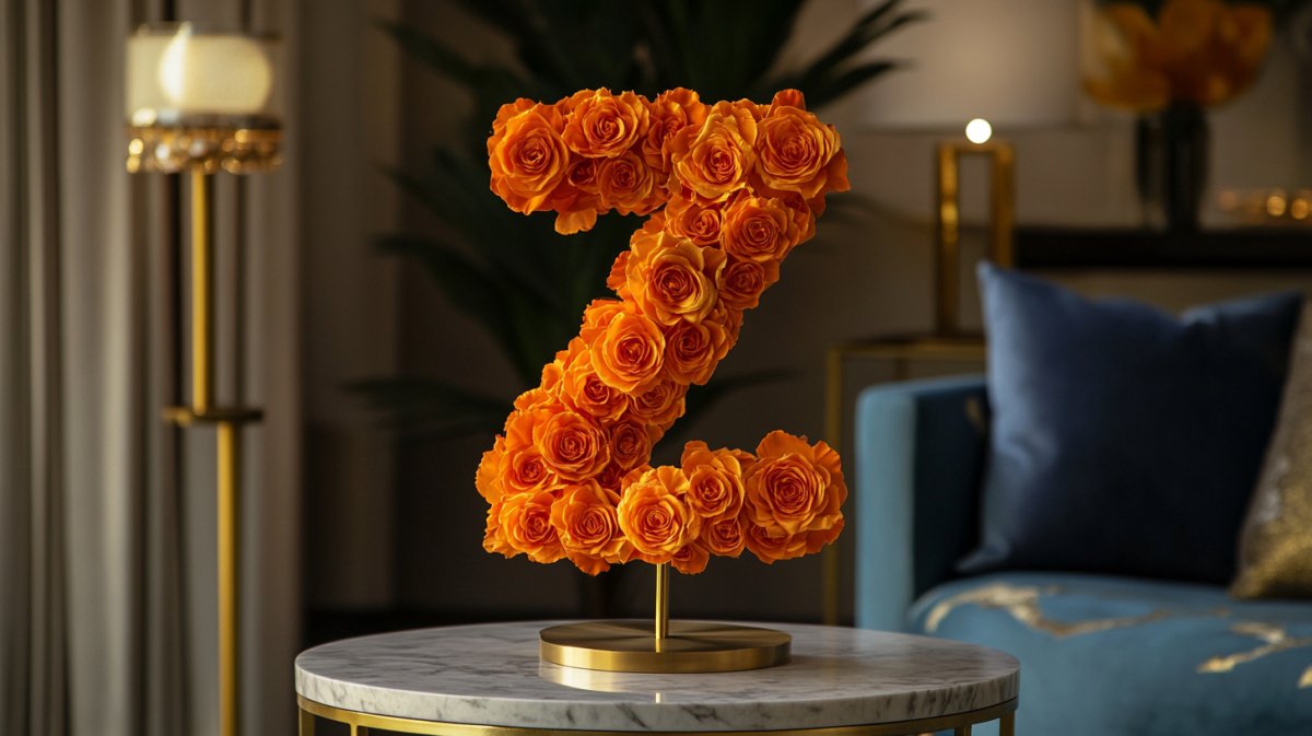 Letter Z Rose Lamp Collection - Imaginary Worlds