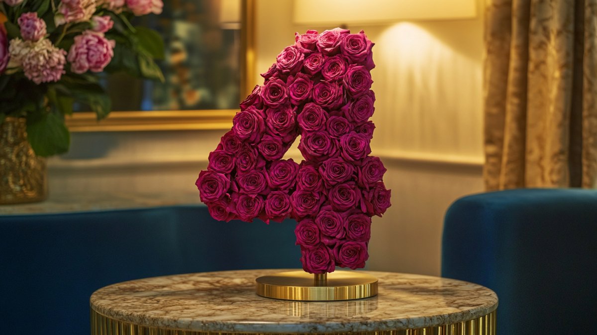 Number 4 Single Rose Lamp Collection - Imaginary Worlds