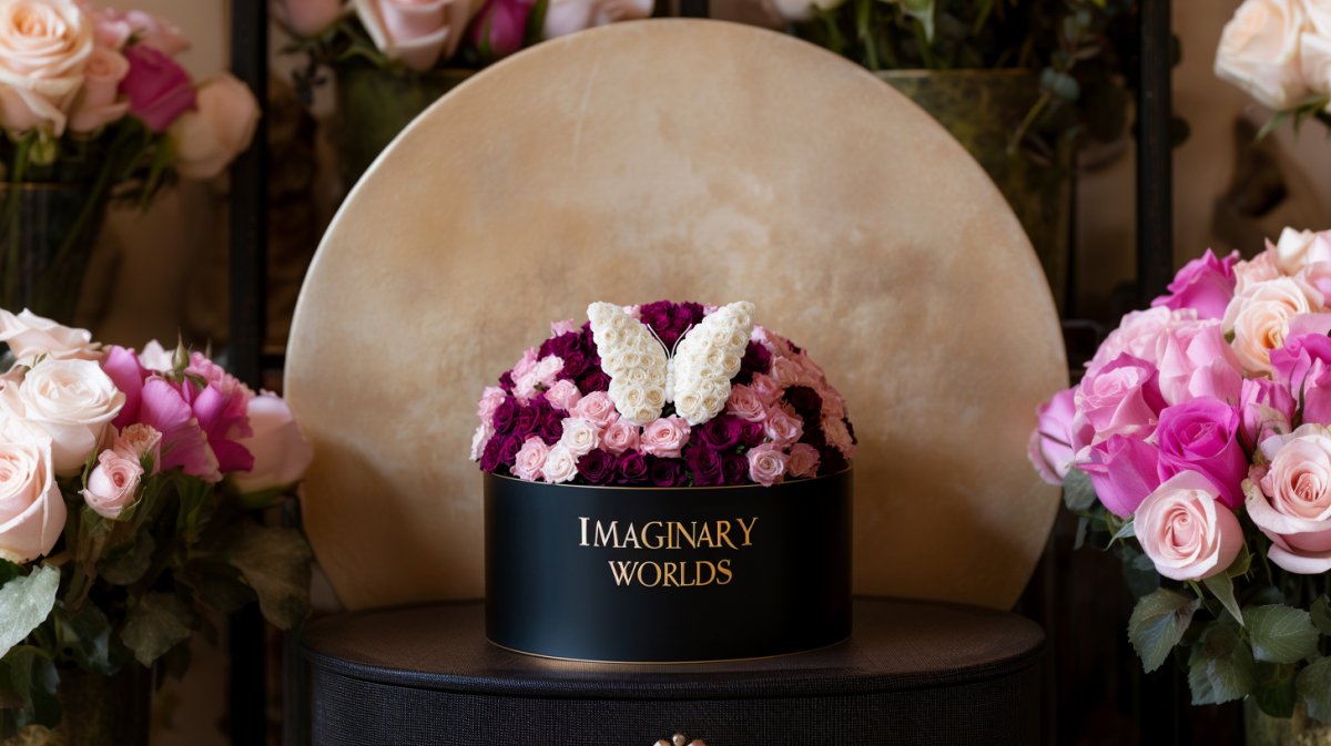 Ramo Buchon Butterfly Rose Collection - Imaginary Worlds