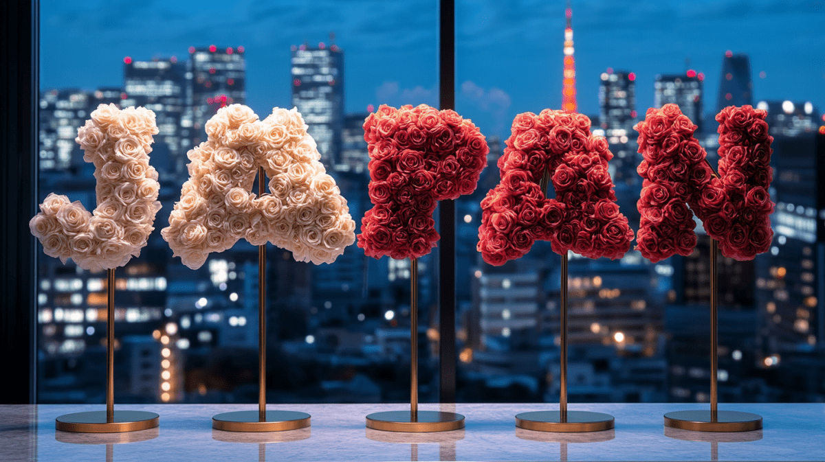 Rose Art for Japan – Red & White Inspired Elegance - Imaginary Worlds