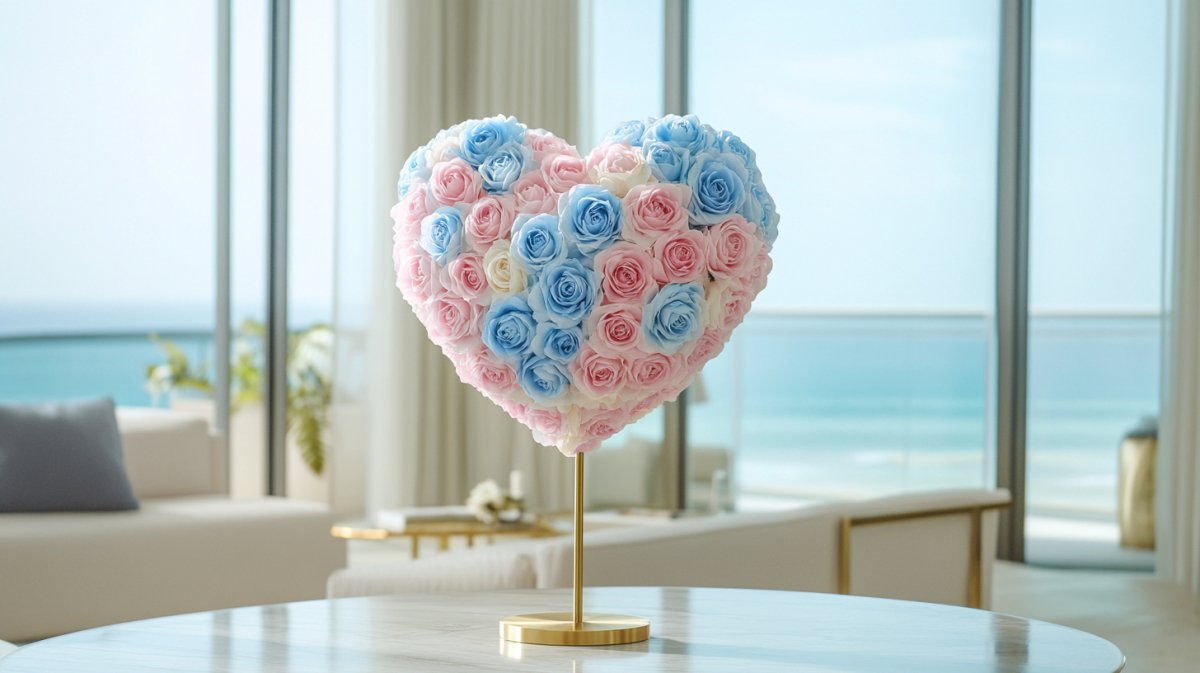 Two-Tone Rose Heart Lamp Collection - Imaginary Worlds