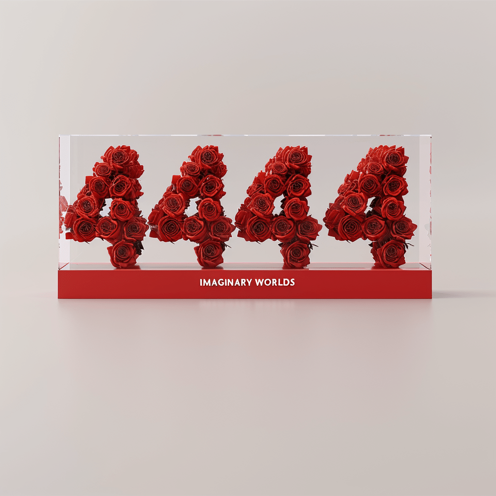 Angel Number 4444 Rose Box - Imaginary Worlds