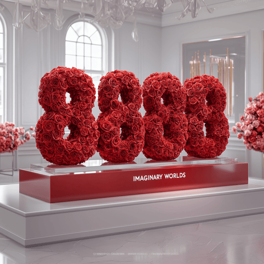 Angel Number 8888 Rose Box - Imaginary Worlds