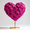 Aphrodite and Ares Magenta Rose Heart Lamp - Imaginary Worlds