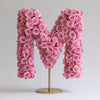 Aphrodite Pink Rose Letter M Lamp - Imaginary Worlds