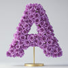 Aphrodite Purple Rose Letter A Lamp - Imaginary Worlds