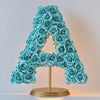 Aphrodite Teal Rose Letter A Lamp - Imaginary Worlds