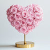 Ariel and Eric Pink Rose Heart Lamp - Imaginary Worlds