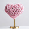 Ariel and Eric Pink Rose Heart Lamp - Imaginary Worlds