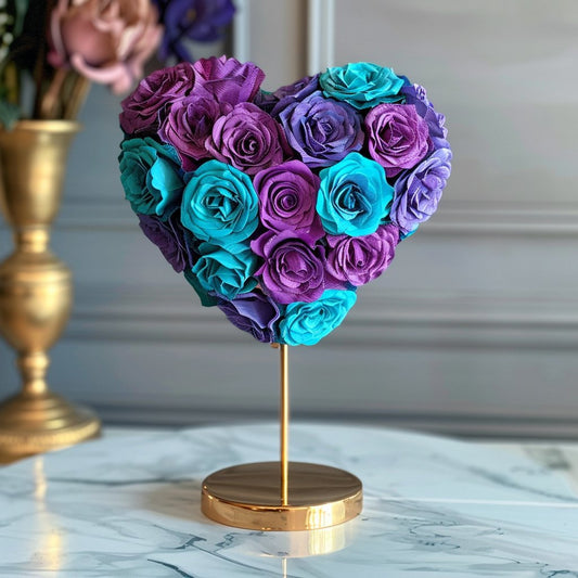 Athena and Ares Mixed Rose Heart Lamp - Imaginary Worlds