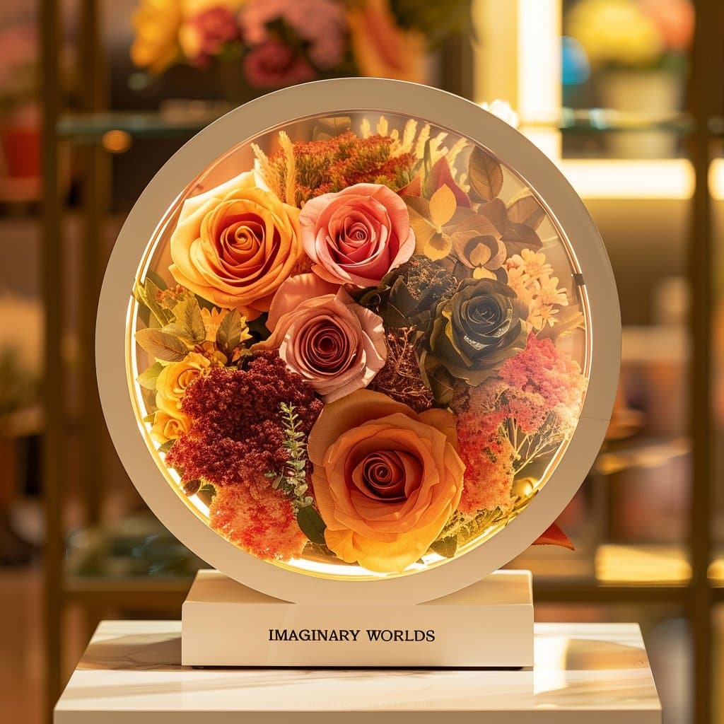 Autumn Glow Flower Lamp - Imaginary Worlds