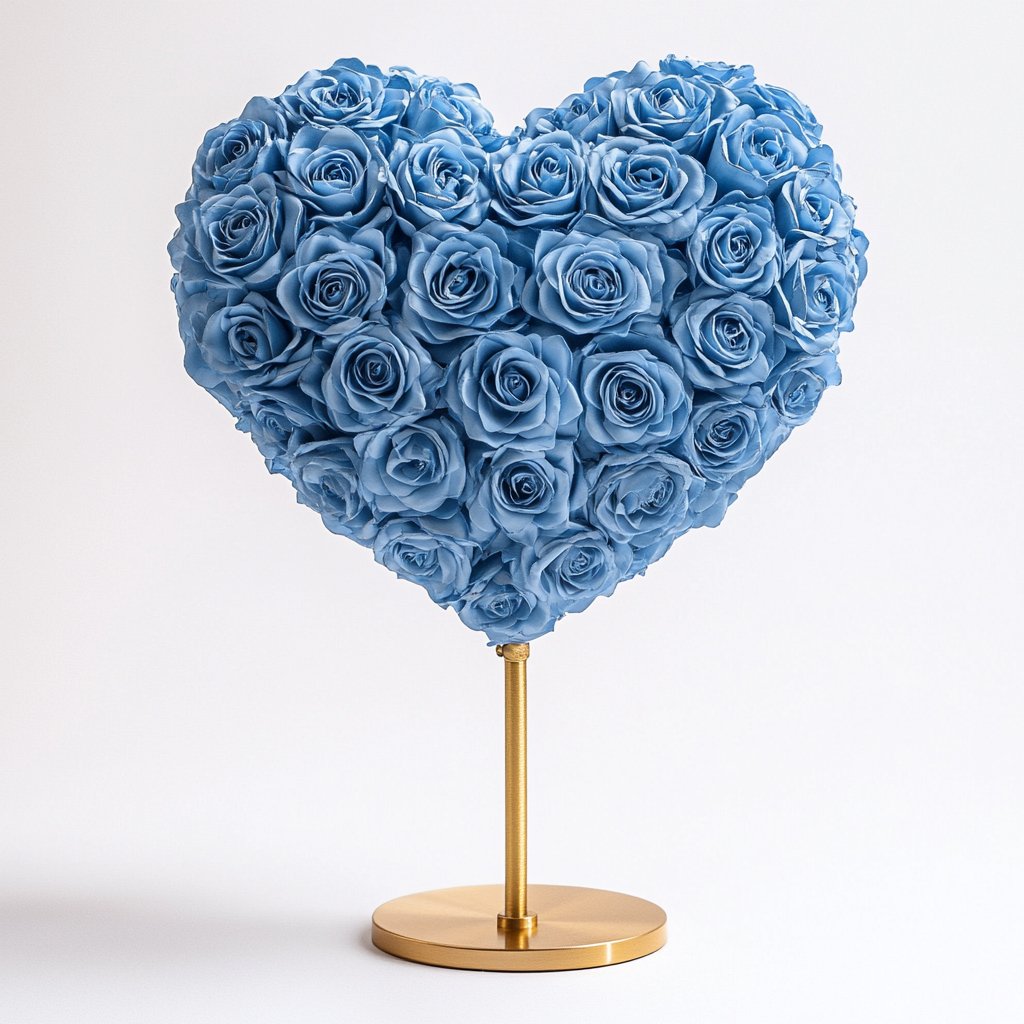 Beowulf Blue Rose Heart Lamp - Imaginary Worlds