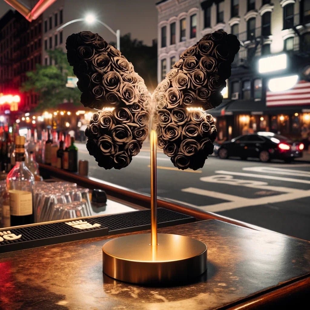 Black Butterfly Lamp - Imaginary Worlds