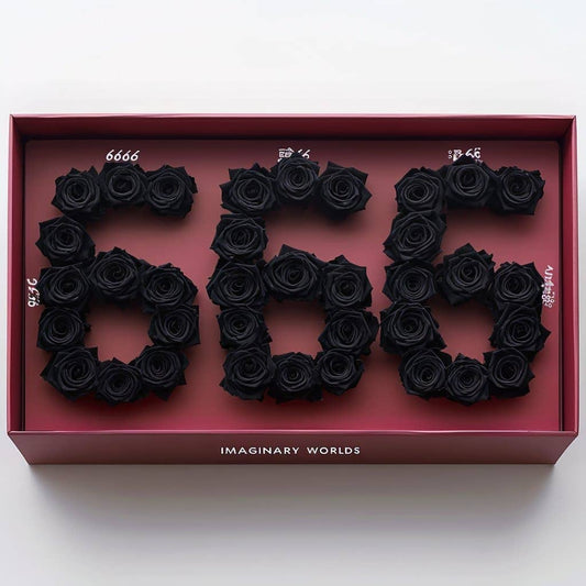 Black Roses 666 Rose Box - Imaginary Worlds