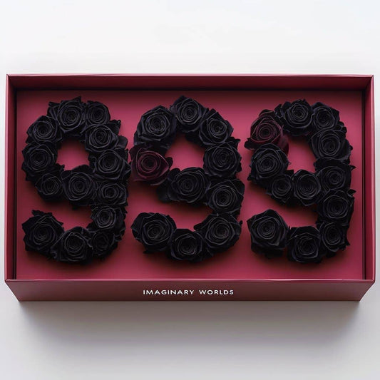 Black Roses 999 Rose Box - Imaginary Worlds