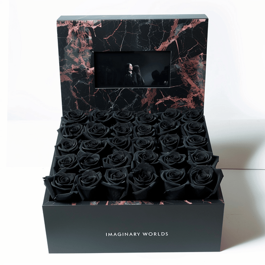 Black Roses Forever Multimedia Keepsake Box - Imaginary Worlds
