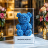 Blue Preserved Rose Bear - Imaginary Worlds