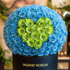 Blue Ramo Buchon with Green Rose Heart - Imaginary Worlds