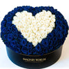 Blue Ramo Buchon with White Rose Heart - Imaginary Worlds