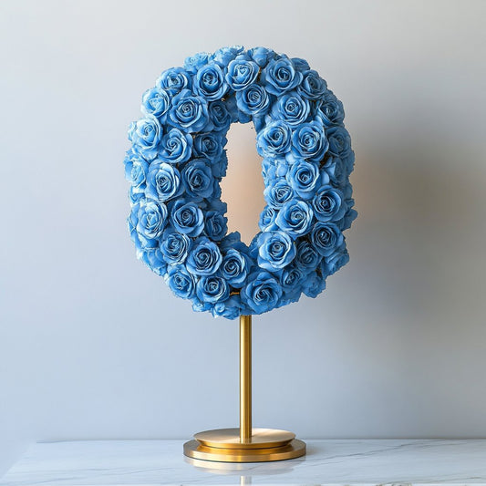 Blue Rose Eternal Number 0 Lamp - Imaginary Worlds