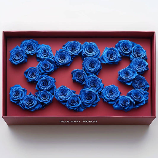 Blue Roses 333 Rose Box - Imaginary Worlds