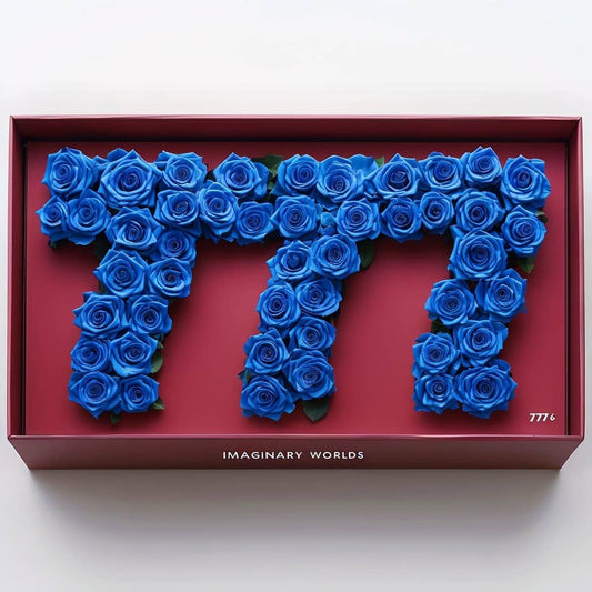 Blue Roses 777 Rose Box - Imaginary Worlds