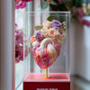 Blush Bloom Forever Rose Heart Sculpture - Imaginary Worlds