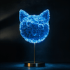 Cat's Meow Blue Roses Lamp - Imaginary Worlds