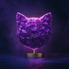 Cat's Meow Purple Roses Lamp - Imaginary Worlds