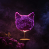 Cat's Meow Purple Roses Lamp - Imaginary Worlds