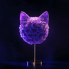 Cat's Meow Purple Roses Lamp - Imaginary Worlds