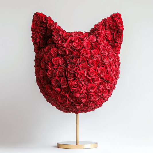 Cat's Meow Red Roses Lamp - Imaginary Worlds