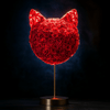 Cat's Meow Red Roses Lamp - Imaginary Worlds