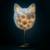 Cat's Meow White Roses Lamp - Imaginary Worlds