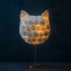 Cat's Meow White Roses Lamp - Imaginary Worlds