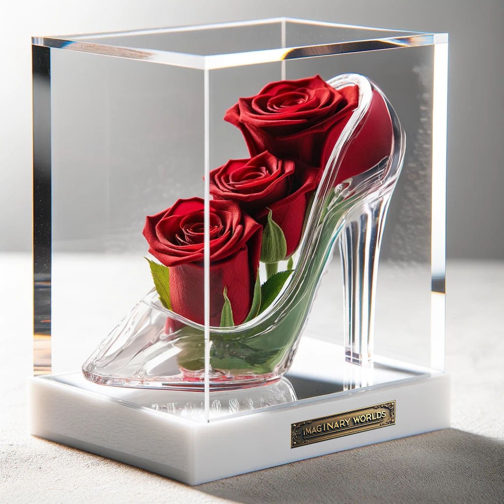 Cinderella's Enchanted Heel with Infinity Roses - Imaginary Worlds