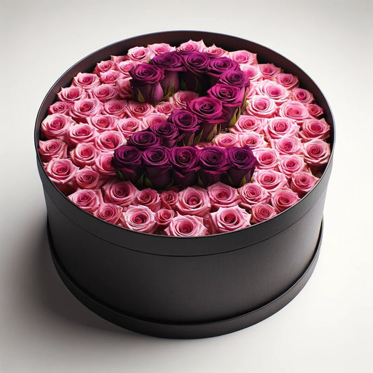 Custom Charm Rose Box: Pink & Purple Edition - Imaginary Worlds