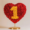 Custom Red Heart Rose Lamp with Color '1' - Imaginary Worlds