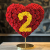 Custom Red Heart Rose Lamp with Color '2' - Imaginary Worlds