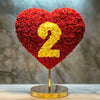 Custom Red Heart Rose Lamp with Color '2' - Imaginary Worlds