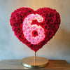 Custom Red Heart Rose Lamp with Color '6' - Imaginary Worlds